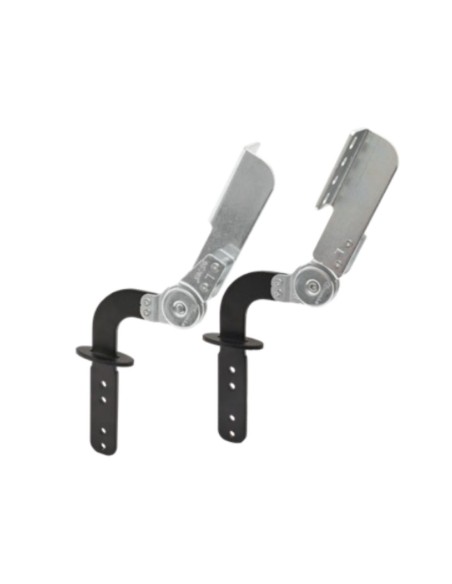 FF02 PIATTO | SET da 4 coppie + Boccole |  Snodo Poggiatesta per divani con stelo Nero | Inclinazione 90- 205°