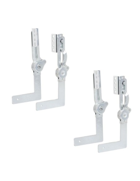GIOIA | SET da 2 coppie | Cricchetto tirapelle per braccioli fisso | 90°-180°