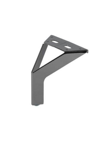 NEW SIENA | SET da 4 Piedi e 16 viti | Nickel Nero | H.12,5 cm | Piedini per divani e poltrone |