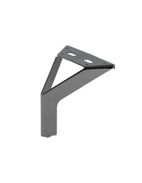 NEW SIENA | SET da 4 Piedi e 16 viti | Nickel Nero | H.12,5 cm | Piedini per divani e poltrone |
