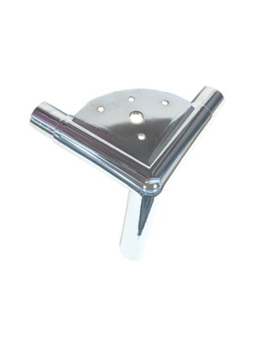 TRIESTE | SET da 4 Piedi e 16 viti | Cromo Lucido | H.13 cm | Piedini per divani e poltrone |