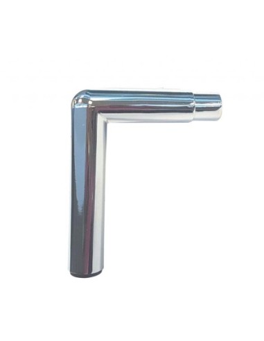 TRIESTE | SET da 4 Piedi e 16 viti | Cromo Lucido | H.13 cm | Piedini per divani e poltrone |
