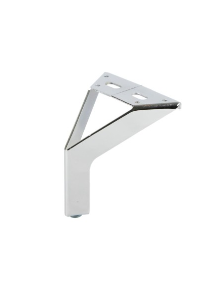 NEW SIENA | SET da 4 Piedi e 16 viti | Cromo Lucido | H.12,5 cm | Piedini per divani e poltrone |