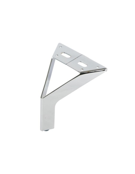 NEW SIENA | SET da 4 Piedi e 16 viti | Cromo Lucido | H.12,5 cm | Piedini per divani e poltrone |