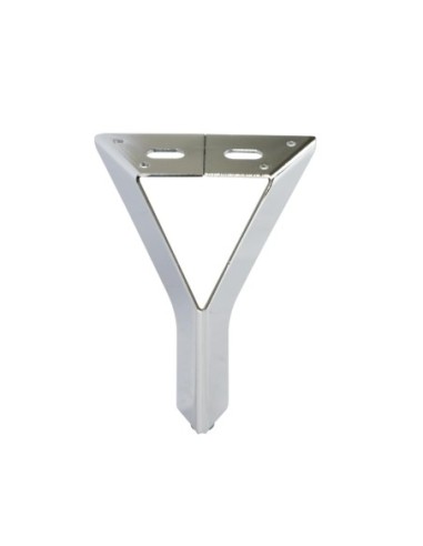 NEW SIENA | Set of 4 Legs and 16 Screws | Chrome Finish | H.12,5 cm | Legs for Sofas and Armchairs