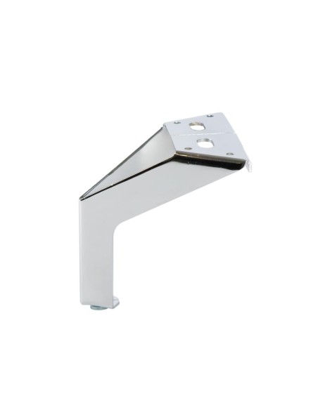 NEW SIENA | SET da 4 Piedi e 16 viti | Cromo Lucido | H.12,5 cm | Piedini per divani e poltrone |