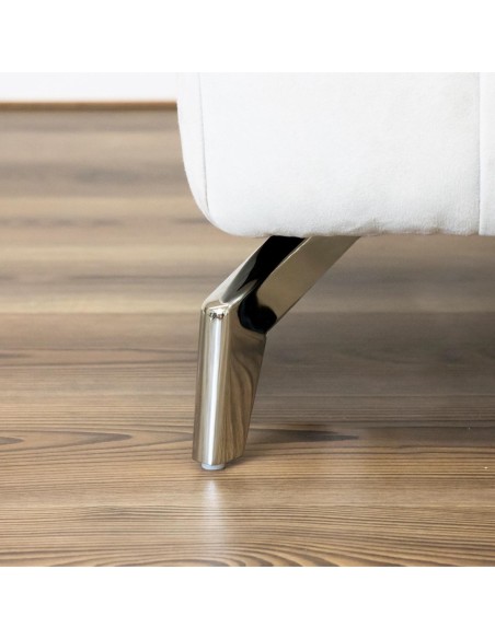 CASABLANCA | Set of 4 Legs and 16 Screws | Chrome Finish | H.16 cm | Legs for Sofas and Armchairs