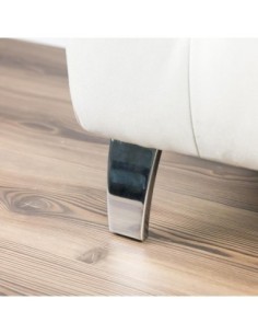 CHELSEA 381 | SET da 4 Piedi e 16 viti | Cromato | H.12 cm | Piedini per divani e poltrone | 2