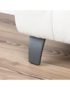 CHELSEA 381 | SET da 4 Piedi e 16 viti | Manganese | H.12 cm | Piedini per divani e poltrone | 2