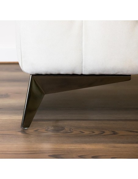 CAMBRIDGE | SET da 4 Piedi e 16 viti | Nickel Nero | H.13 | Piedi per divani e poltrone |