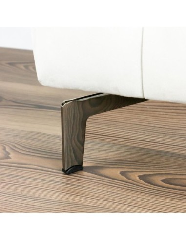NEWMAN | Set of 4 Legs and 16 Screws | Black Nickel Finish | H.12,5 cm | Legs for Sofas and Armchairs