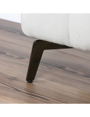 MANTOVA| Set of 4 Legs and 16 Screws | Black Nickel Finish | H.13 cm | Legs for Sofas and Armchairs