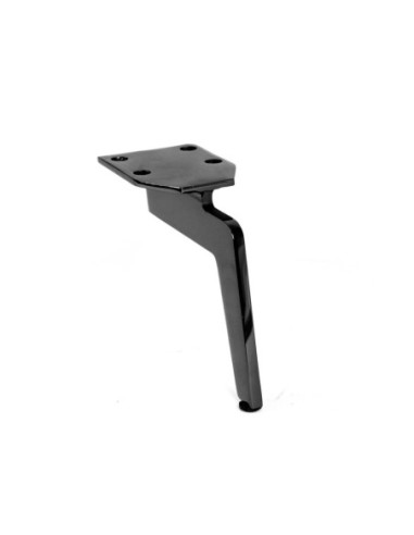 MANTOVA | SET da 4 Piedi e 16 viti | Nickel Nero | H.17 | Piedini per divani e letti |