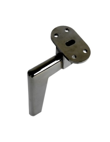 OXFORD | SET da 4 Piedi e 16 viti | Nickel Nero | H. 17,5 | Piedini per divani e poltrone |
