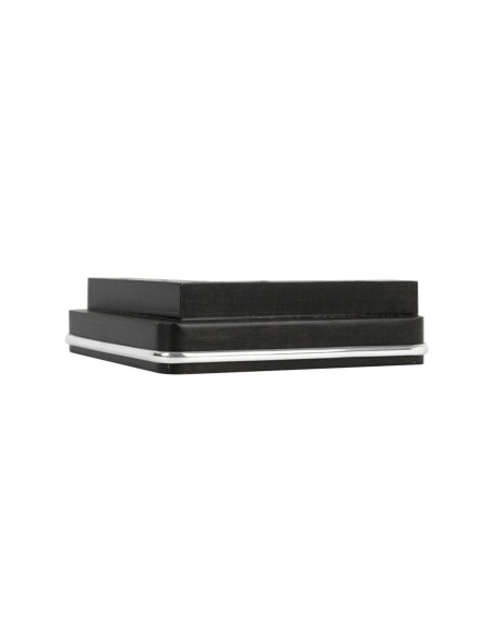 GENIUS JESOLO S557 | SET 4 Piedi in legno | Dimensioni: H.4,5 - L.16 cm | Wenghè | Piedini per divani e poltrone