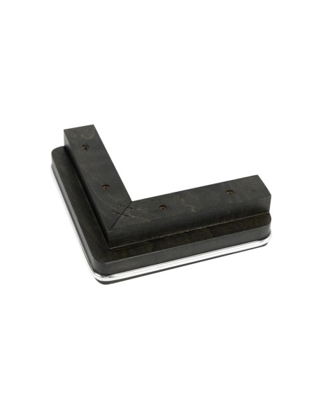 GENIUS JESOLO S557 | SET 4 Piedi in legno | Dimensioni: H.4,5 - L.16 cm | Wenghè | Piedini per divani e poltrone