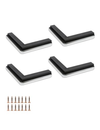 R3 1818 PROFS435 | SET 4 Piedi in Legno | Dimensioni: H.3,5-L. 18 cm | Wenghè | Piedini per letti e divani
