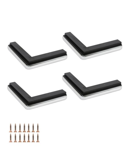 R3 1818 PROFS435 | Set 4 Legs | Wenghè Color | H.3,5-L. 18 cm | Sofas and Furniture Wooden Legs