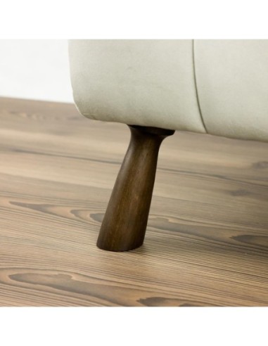 BAOBAB | SET 4 Piedi in Legno con piastra e 4 viti | Rovere Tabacco | H.15 cm | Piedini per divani e poltrone