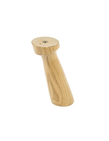 BAOBAB | SET 4 Piedi in legno con piastra e 4 viti | Rovere Naturale | H. 15 cm | Piedini per divani e poltrone