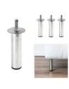 ATENE+WASHER | SET da 4 Piedi | Cromo Lucido | H.12,5 cm | Piede Centrale |