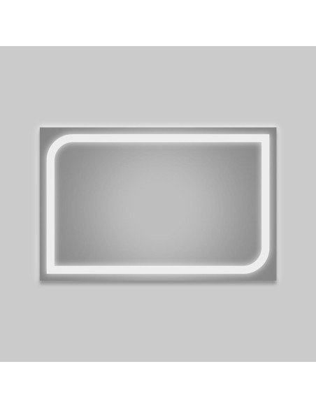 SP6 | Rectangular LED Wall Mirror | Dimensions 100x65 cm | Cold Light