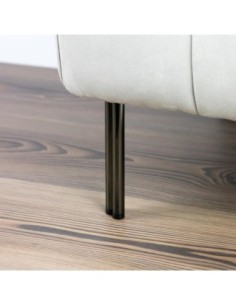 DOUBLE TWINNY | Set of 4 Legs and 16 Screws | Black Nickel Finish | H.14 cm | Legs for Sofas and Armchairs 2