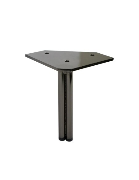 DOUBLE TWINNY | Set of 4 Legs and 16 Screws | Black Nickel Finish | H.14 cm | Legs for Sofas and Armchairs