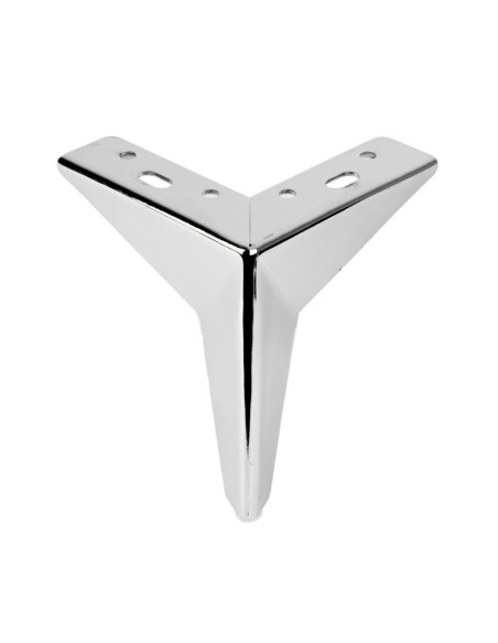 STARDUST | SET da 4 Piedi e 16 viti | Cromo Lucido | H.12,5 cm | Piedini per divani e poltrone |