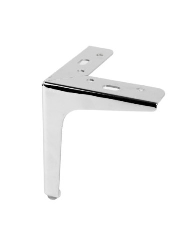 SIENA 15 | SET da 4 Piedi e 16 viti | Cromo Lucido | H.15 cm | Piedini per divani-poltrone |
