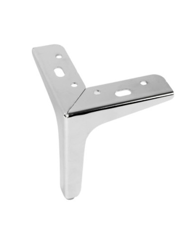 SIENA 15 | SET da 4 Piedi e 16 viti | Cromo Lucido | H.15 cm | Piedini per divani-poltrone |