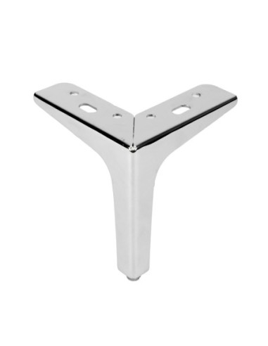 SIENA 15 | SET da 4 Piedi e 16 viti | Cromo Lucido | H.15 cm | Piedini per divani-poltrone |
