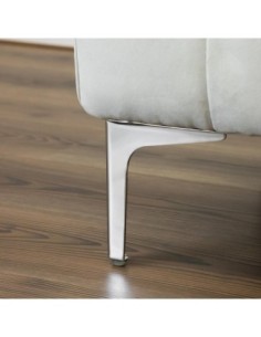 SIENA | Set of 4 Legs and 16 Screws | Chrome Finish | H.13 cm | Legs for Sofas and Armchairs 2