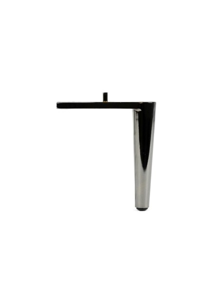 LAYNE | Set of 4 Legs and 16 Screws | Black Nickel Finish | H.12 cm | Legs for Sofas and Armchairs