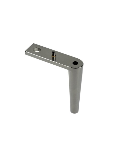 LAYNE | SET da 4 Piedi e 16 viti | Nickel Nero | H.12 | Piedini per divani-poltrone |