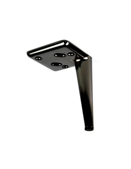 AGO 17 | Set of 4 Legs and 16 Screws | Black Nickel Finish | H. 17 cm | Legs for Sofas and Armchairs
