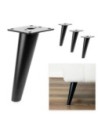 BOWIE | SET da 4 Piedi e 16 viti | Sandy Black | H.18 | Piedini per divani-poltrone-mobili |
