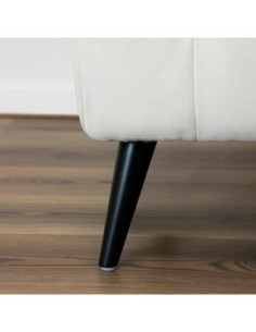BOWIE | Set of 4 Legs and 16 Screws | Sandy Black Finish | H.18 cm | Legs for Sofas and Armchairs 2