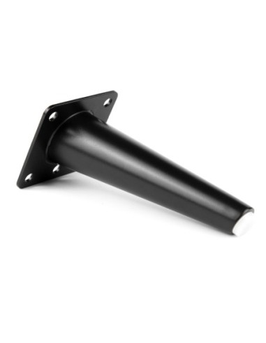 BOWIE | Set of 4 Legs and 16 Screws | Sandy Black Finish | H.18 cm | Legs for Sofas and Armchairs