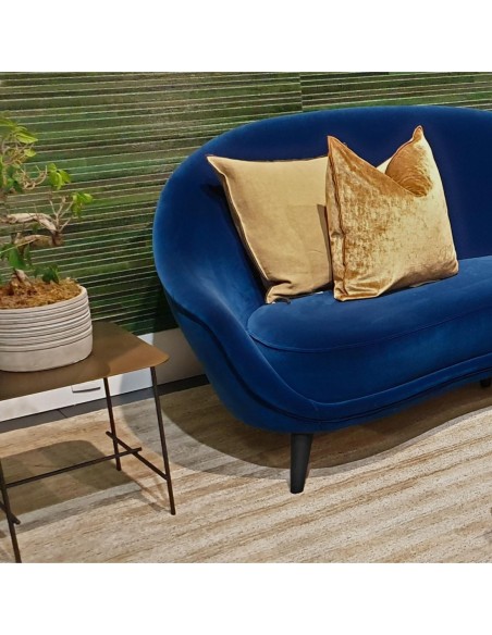BOWIE | Set of 4 Legs and 16 Screws | Sandy Black Finish | H.18 cm | Legs for Sofas and Armchairs