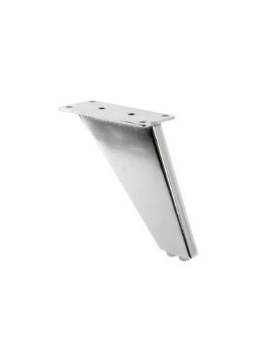 LALIK | SET da 4 Piedi e 16 viti | Cromo Lucido | H.12 cm | Piedini per divani-poltrone |