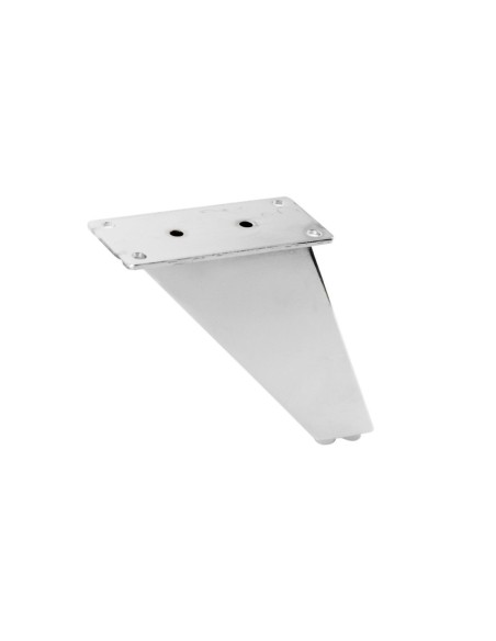 LALIK | Set of 4 Legs and 16 Screws | Chrome Finish | H.12 cm | Legs for Sofas and Armchairs