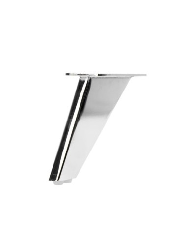 LALIK | Set of 4 Legs and 16 Screws | Chrome Finish | H.12 cm | Legs for Sofas and Armchairs