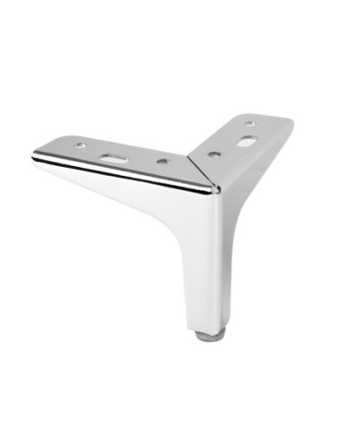 SIENA | Set of 4 Legs and 16 Screws | Chrome Finish | H.10 cm | Legs for Sofas and Armchairs