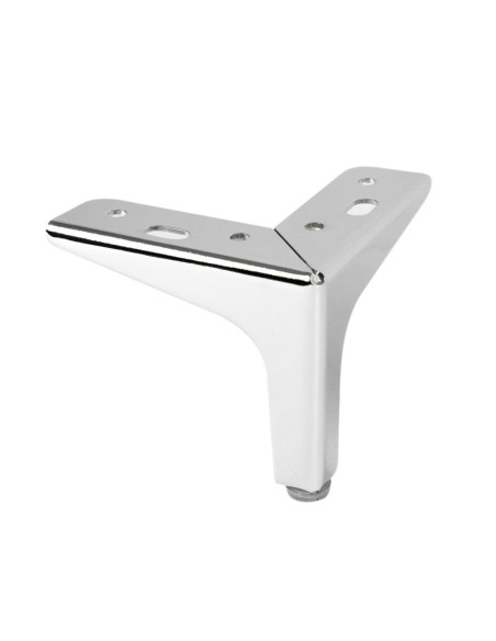 SIENA 10 | SET da 4 Piedi e 16 viti | Cromo Lucido | H.10 cm | Piedini per divani-poltrone |