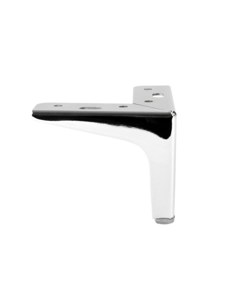 SIENA 10 | SET da 4 Piedi e 16 viti | Cromo Lucido | H.10 cm | Piedini per divani-poltrone |