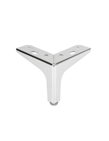 SIENA 10 | SET da 4 Piedi e 16 viti | Cromo Lucido | H.10 cm | Piedini per divani-poltrone |