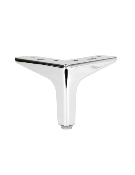 SIENA | Set of 4 Legs and 16 Screws | Chrome Finish | H.10 cm | Legs for Sofas and Armchairs