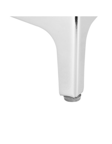SIENA | Set of 4 Legs and 16 Screws | Chrome Finish | H.10 cm | Legs for Sofas and Armchairs