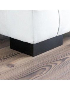 SIS | SET of 4 Wooden Legs | Wenghè Color | H.6,5 - L.15x20 cm | Sofas and Furniture Wooden Legs 2